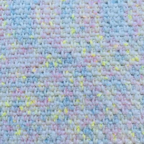 Tweed Twinkles Soft Baby Yarn DK Acrylic 4-Pack (696Yds/400G), Creamy White | Acrylic Baby Blanket Knitting Yarn with Free Patterns - Size 3 DK Light Worsted Weight Yarn for Crocheting with Flecks - color: Creamy White, size: Pack of 4