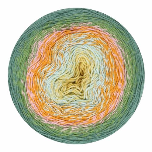 Scheepjes Cotton Whirl 1000m - 721 Spring Whisper Gradient Yarn Cake - color: 721 Spring Whisper