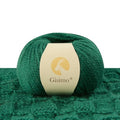 100% Merino Wool Yarn 3-Ply Luxurious and Soft Yarn for Hand Knitting & Crocheting (Christmas Green,1Ball) - color: Christmas Green, size: 1ball