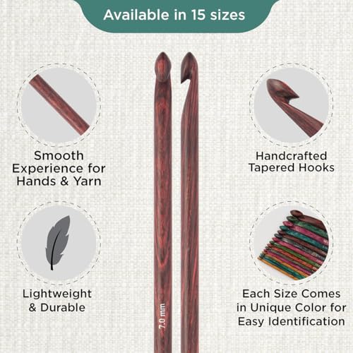 KnitPro Dreamz Afghan/Tunisian Crochet Hook | 7mm - size: 7.00 mm