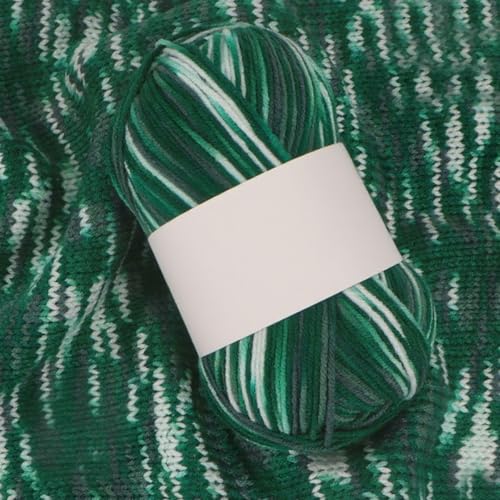 Threads for Knitting Yarn Crochet Yarn Rainbow for Crocheting Knitting Projects(Moss Green) - color: Moss green