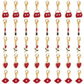 SUNNYCLUE 1 Box 50pcs Rose Heart Locking Stitch Markers Crochet Stitch Marker Removable Lobster Clasp Clip on Charms for Knitting Crocheting Weaving Sewing Adult DIY Craft Handmade Gift Valentines Day - color: 50pcs Rose Heart Locking Stitch Markers