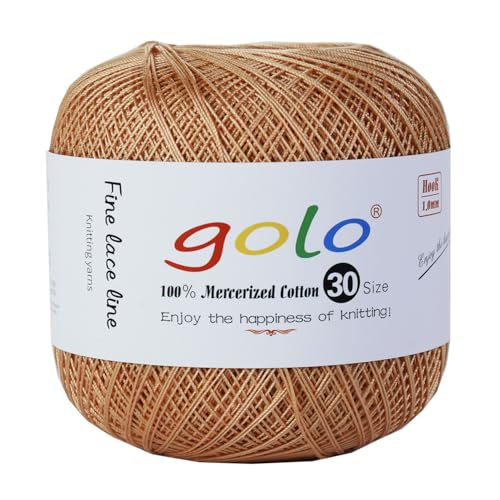 golo Crochet Thread Yarn for Hand Work Crochet Yarn 231 - color: 231 Yellow Brown
