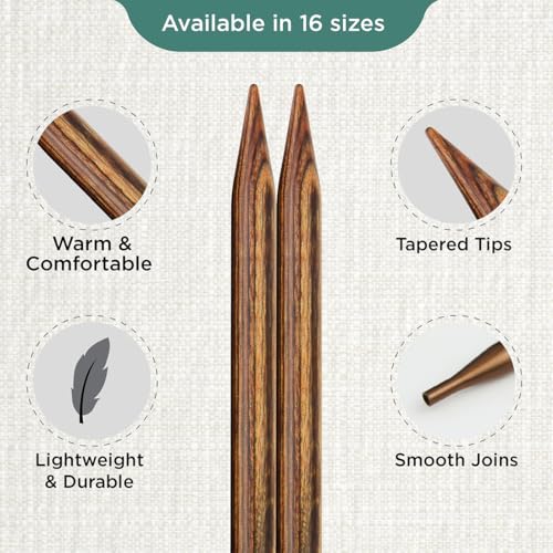KnitPro Ginger Interchangeable Circular Needles 5" (13cm) | US Size 13 (9mm) - size: US 13 (9mm)
