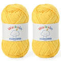 Cotton Yarn for Crocheting - 262.4yds / 3.52oz Baby Yarn for Crocheting Soft - 100% Milk Cotton Yarn 5 Ply Crochet Amigurumi Yarn for Crafts&Puzzle/Socks/Hats(2 Golden Yellow) - color: 2 Golden Yellow