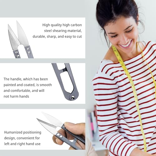 1 Pair 4.2 Inch Scissors Sewing Supplies Small Scissor Fabric for Stitching, DIY Supplies, Yarn Scissors, Small Trimming, Bonsai Tools,Yellow - color: Yellow