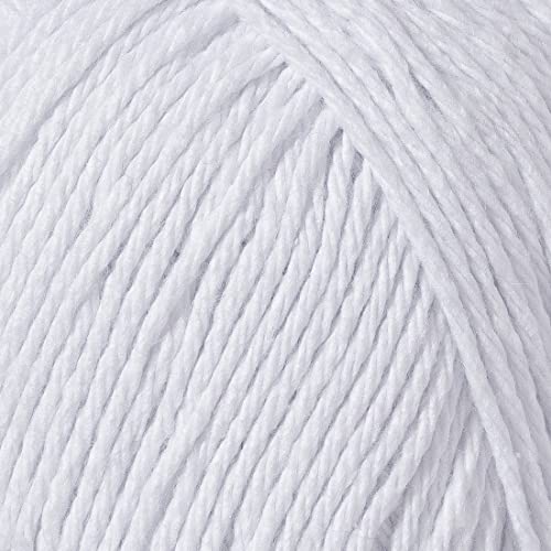 Re-Cotton Knitting Yarn 3X 100g / 3.52oz (White, 3 Pack) - color: White