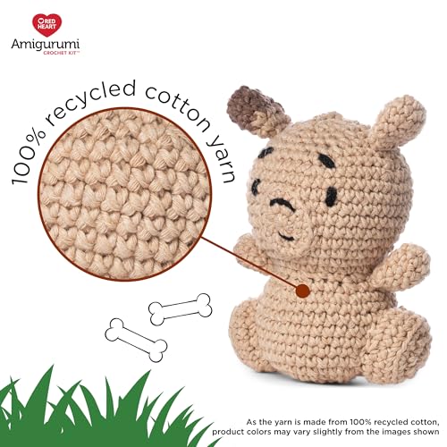 Red Heart Amigurumi Jimmy The Dog Kit - color: Jimmy the Dog
