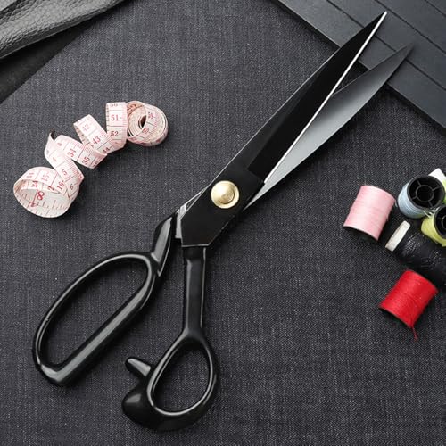 Fabric Scissors Tailor Sewing Shears, 9-Inch Heavy Duty Scissors for Cutting Fabric Cutting Leather for Home Office Tailors, Sewers and Craftsmen