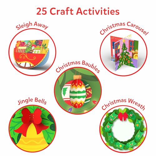 Skillmatics Snip Snip Christmas, Gift for Kids, Scissor Skills, Felt Craft | Preschool Activity Book, Safety Scissors, Fine Motor Skills, Learning Toy, Stocking Stuffers, Toddlers, Ages 3, 4, 5, 6 - style: 6. Holiday Magic