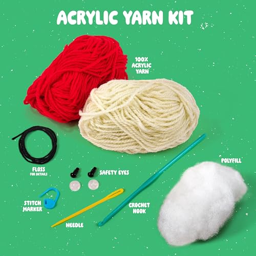 Bucilla Complete Crochet Kit, Juno the Mushroom, 5" - color: Juno the Mushroom