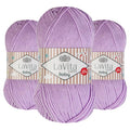 LaVita Baby Premium Anti-Pill Acrylic Yarn - 820 Yards, 3 x 3.5 oz - Warm, Airy Fiber with Silky Texture - Oeko-TEX Certified, Durable, Lightweight, Long-Lasting, Solid Pastel Colors - 3 Skeins Pack - color: Baby_5119