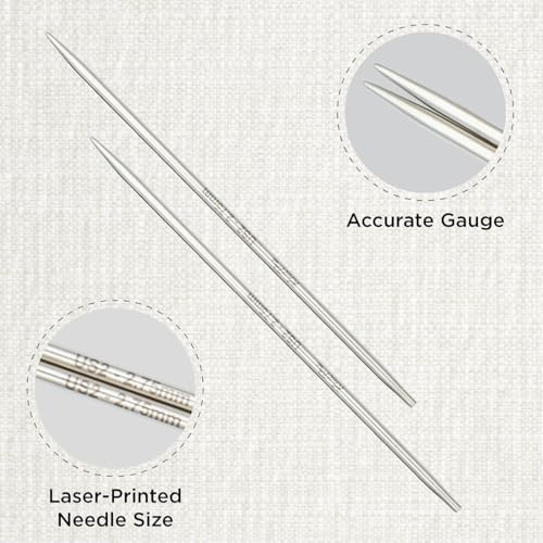 KnitPro Stelo Petite Interchangeable Tips 3" (7.5cm) | US Size 2 (2.75mm) - size: US Size 2 (2.75mm)