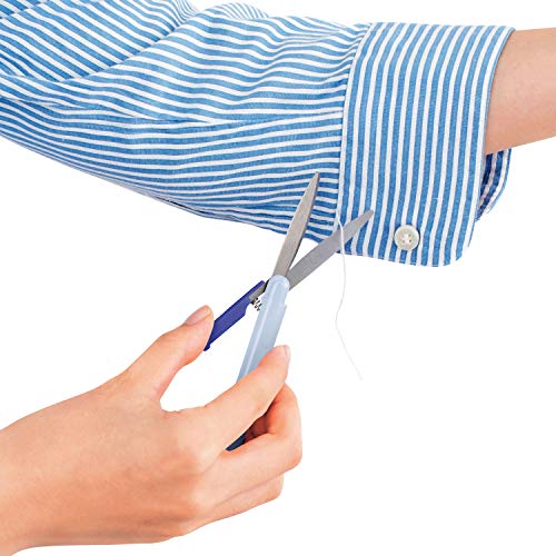 Plus Pen Style Non-Stick Compact TSA Twiggy Scissors with Cover, Blue - color: Blue, size: 1-Pack