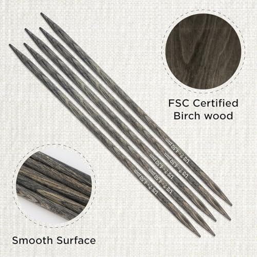 KnitPro Dreamz Double Pointed Needles 8" (20cm) | US Size 7 (4.5mm) - size: US 7 (4.50mm)