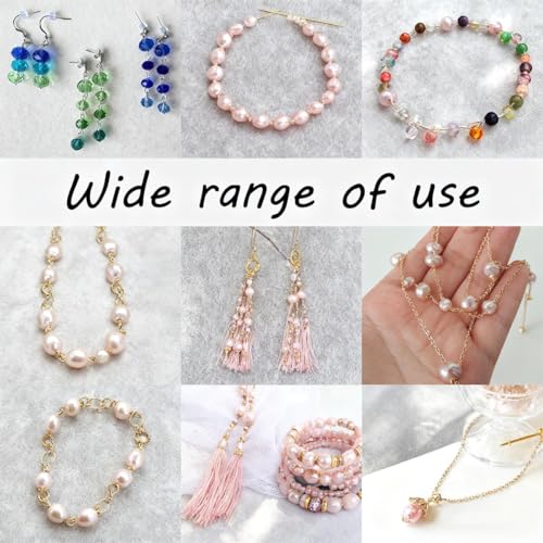600Pcs 2 Inch Flat Head Pins Eye Pins Jewelry Pins Metal End Headpins for Craft Earring Bracelet Necklace Pendant Supplies(Gold) - color: Gold, size: 2 Inch (Flat Head + Eye)