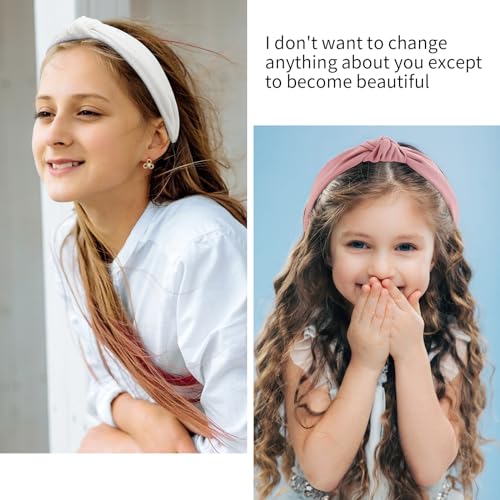12 Pack Headbands for Women Gilrs White Fashion Pink Knotted Head Bands Solid Red Headband Non Slip Hair Band for Women's Thin Thick Short Hair Face Wash Hair Accessories Gifts for Women - color: Headband 35