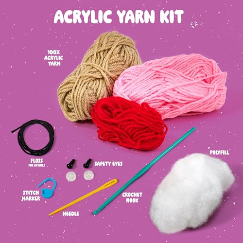 Bucilla Complete Crochet Kit, Sherry the Cupcake, 5" - color: Sherry the Cupcake
