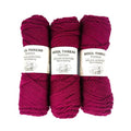 Premium Wool Blend Yarn – 3 Skeins (300g Total), 85% Wool 15% Polyester, for Crocheting&Knitting, Soft Skin-Friendly, Ideal for Scarves, Hats, Blankets & DIY Crafts (12#Magenta) - color: 12#Magenta