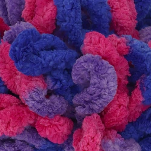 JubileeYarn Fun Finger Pride Loops Yarn - 100g/Skein Jumbo Polyester - Millay - 6 Skeins - color: 051 Millay