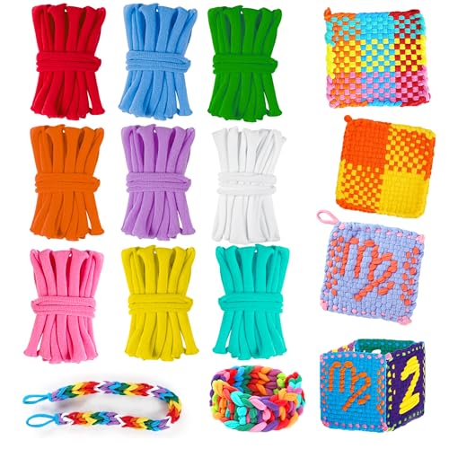 CCTVRTV 504 PCS Weaving Loom Loops Refill for Potholder Loom kit | Elastic DIY Arts and Crafts Loops Supplies for Kids Beginners, Perfect Birthday Gifts for 5 6 7 8-12 13 Year Old Girls - color: Multicolored