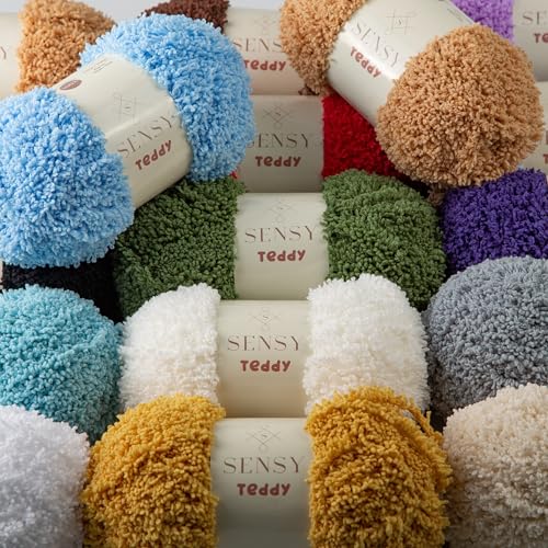 S Sensy Teddy- Micro Polyester Amigurumi #5 Bulky Yarn Khaki 109 Yards 4 oz - color: Khaki, size: 1 Skein