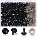 320Pcs Safety Eyes for Crocheting Amigurumi 14mm Craft Doll Eyes | Crochet Animals with Washers, Stuffed Animal Eyes for Plush Dolls Bear Doll Making Supplies - size: 14mm