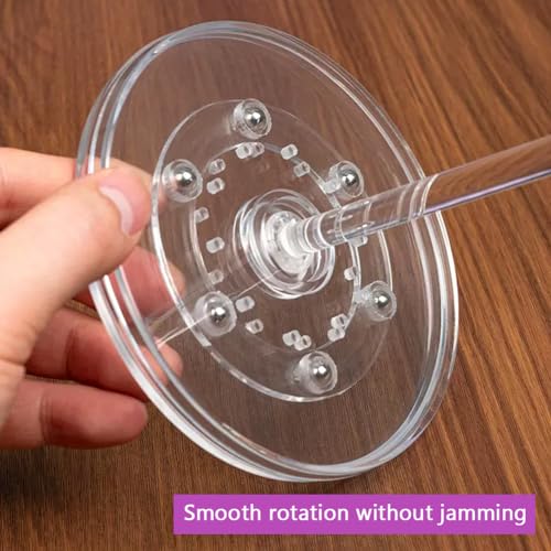 EHERDM Acrylic Yarn Spinner Yarn Bowl Holder Stand with Twirling Base Yarn Winder Dispenser Gifts for Craft Lovers Small - size: Small