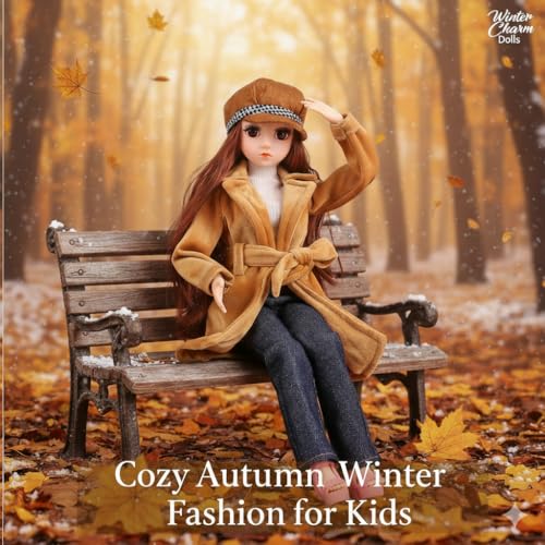 UCanaan BJD Dolls 1/4 SD Doll 18 Inch 18 Ball Jointed Doll DIY Toys with Full Set Clothes Shoes Wig Makeup, Best Gitfs for Girls Christmas Birthday - color: Brown