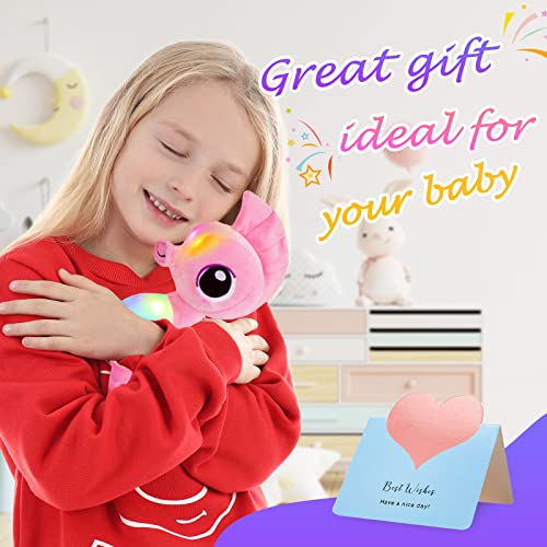 16” Light up Seahorse Stuffed Animals LED Ocean Life Plush Toy | Soft Day Birthday Children Gifts Toddler Kids Night Bedtime Pal Pink Beautiful Decorative - color: Pink Seahorse