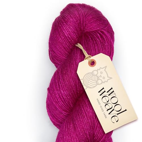 Superwash Merino Wool Yarn for Knitting & Crocheting - Premium Hand Dyed, 100gr, 240 Yards Dk Weight - Luxurious, Soft & Durable Mauve Yarn - color: Pink Mauve