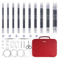 KnitPro Karbonz Élan Interchangeable Needles Premium Gift Set 5" (13cm) | 10 US Sizes (2.5 to 11)