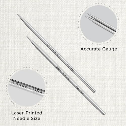 KnitPro Stelo Lace Interchangeable Tips 4" (10cm) | US Size 4 (3.5mm) - size: US Size 4 (3.5mm)