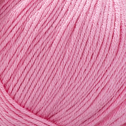 YarnArt Baby Cotton Yarn 4-Pack – Soft Knitting Yarn for Baby & Summer, 50% Cotton 50% Acrylic, 1.76 Oz Each, 180.44 Yds/Skein – Ideal for Amigurumi & Crochet Projects (414) - color: 414