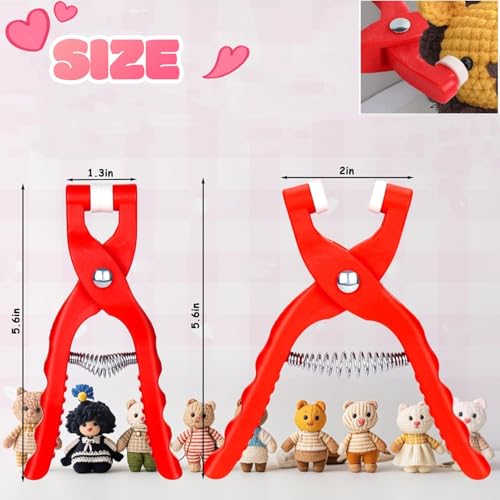2 Pcs Safety Eye Tool for Crocheting Auxiliary Tool for 5-30mm Stuffed Animals Safety Eyes Making Supplies