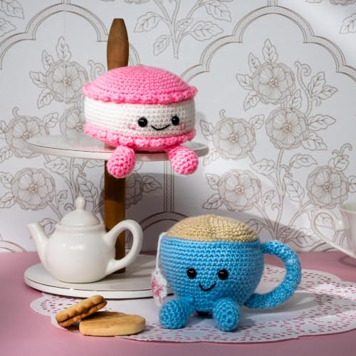 Bucilla, Complete Crochet Kit for Beginners, Amigurumi Besties, BES-Teas - color: Bes-Teas