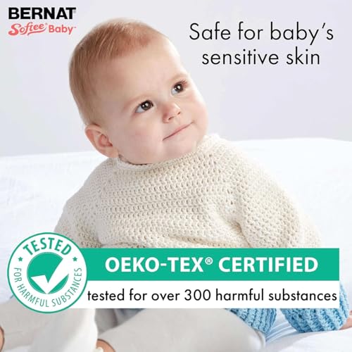 Bernat Softee Baby Yarn, 5 oz, Gauge 3 Light, Grass Green - color: Grass Green, size: 1 Pack, style: Softee Baby