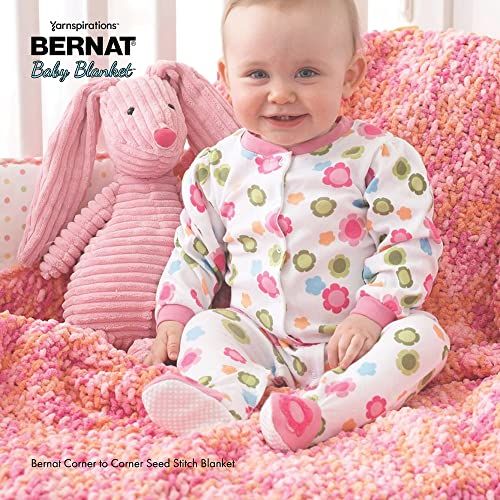 BERNAT BABY BLANKET YARN 300G 10.5 OZ, MOUNTAIN MIST - color: MOUNTAIN MIST, size: 1 Pack