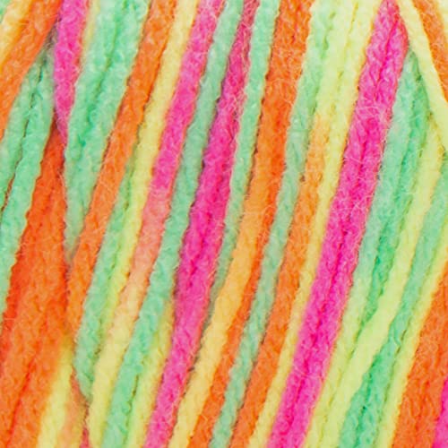 Red Heart Super Saver Yarn - Day Glow - color: Print - Day Glow, style: Print
