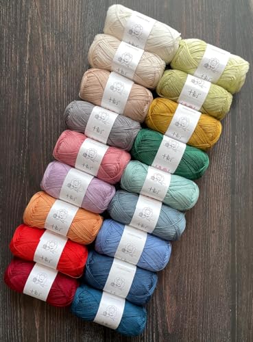 Linen rayon lyocell blend yarn, superfine fingering weight (1), 150g/5.29oz (3 strands, 50g/230yds per strand)- 15 Cranberry - color: SM15-Cranberry