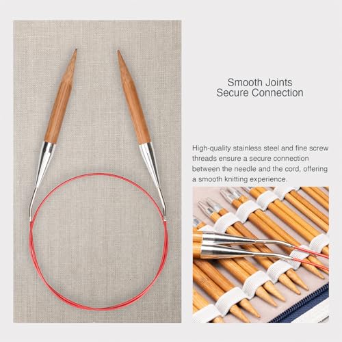 Slplirs Knitting Machine Needles Kit - Smooth and Durable, Circular Knitting Needles for Knitting Enthusiasts (Silver)