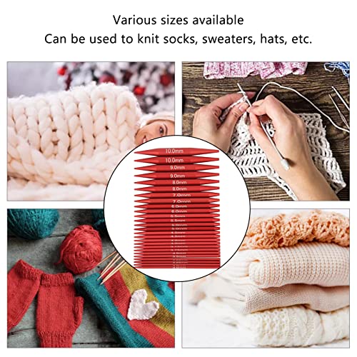 Alvinlite Interchangeable Circular Knitting Needles Set, 26 Pieces Aluminum Interchangeable Crochet Needles with 1 Storage Case, Knitting Needles Crochet Kit