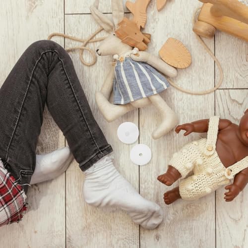 TEHAUX Plastic Doll Joints Accessories Doll Making Craft Joints for DIY Skeletons Moveable Limbs 360 Degree Rotation Set of Joints for Stuffed Animals and Plush Toys