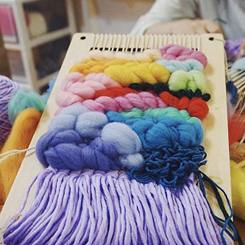 Hand U Journey Rectangle Weaving Loom Kit 7.9''x11.8'' and 5.3''x7.8'', 2 Set with Weaving Tools and 16 Pages Instruction Book-Size M - size: 7.9''x11.8'' &5.3''x7.8''
