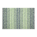 DII Woven Rag Rug Collection Recycled Yarn Variegated Rustic Stripe, 2x3', Hunter Green - color: Hunter Green