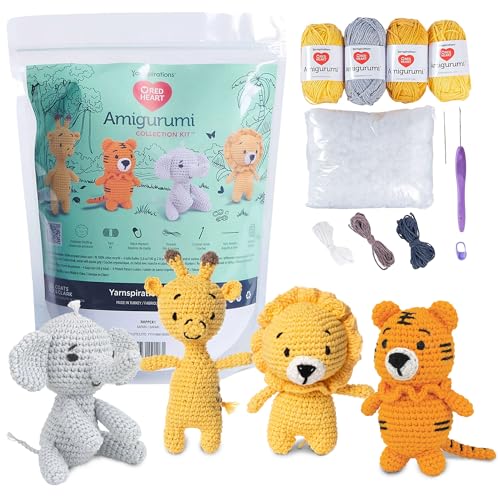 Red Heart Amigurumi Safari Kit - color: Safari