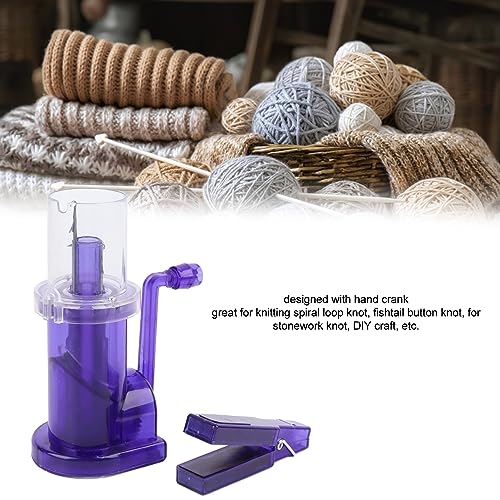 Embellish Knit Machine,Plastic Light Portable Manual Spool Knitter Hand Operated Knitting Tool for DIY Craft Ornament