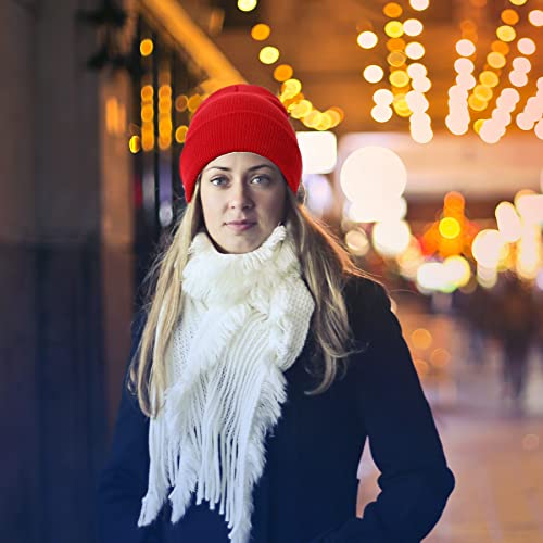 NPJY Unisex Beanie for Men and Women Knit Hat Winter Beanies | Warm-Keep & All-Size, Comfortable & Durable, Soft for Winter Weather - color: Black+yellow