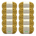 S Sensy Chunky - Polyester #7 Jumbo Yarn, 10 Skeins, Mustard, 28 Yards 7 oz - color: Mustard, size: 10 Skeins