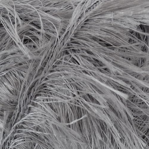 Makromecity Eyelash Yarn – Fuzzy Fun Fur Yarn, 3.53 Oz (100g) 150 yd (140m), Weight 3 Light, Premium Polyester Novelty Feather Yarn for Scarves, Amigurumi, Plush Toys & Craft (Grey, 1 Skein) - color: Grey, size: 1 Skein